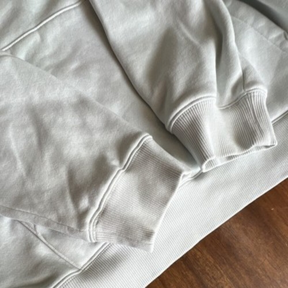 HUGO Men’s Pullover Hoodie White Solid Fleece Logo Drawstring Pockets XL - Picture 5 of 7